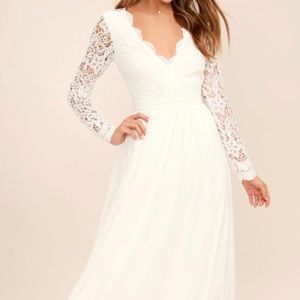 White lulus dress never worn